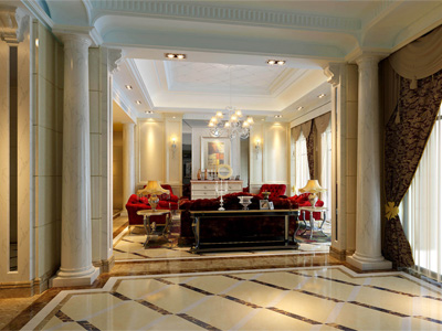 室內(nèi)裝修效果圖-客廳（局部）