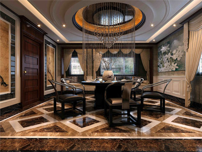 室內(nèi)裝修效果圖-古典餐廳