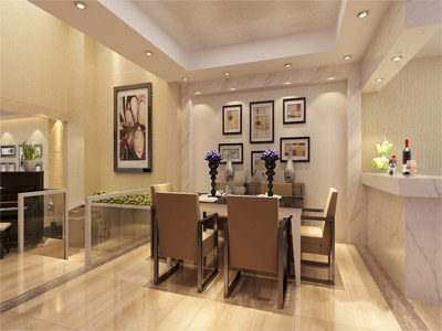 室內(nèi)裝修效果圖-現(xiàn)代餐廳